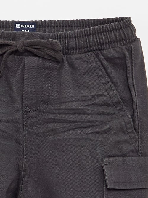 Pantaloni jogging in twill con tasche con patta - Kiabi
