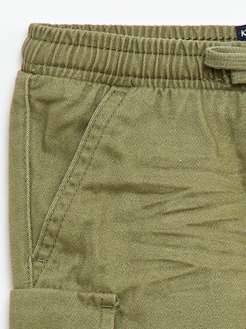 Pantaloni jogging in twill con tasche con patta - Kiabi