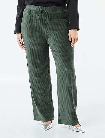 Pantaloni jogging in velluto a coste