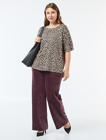 Pantaloni jogging in velluto a coste