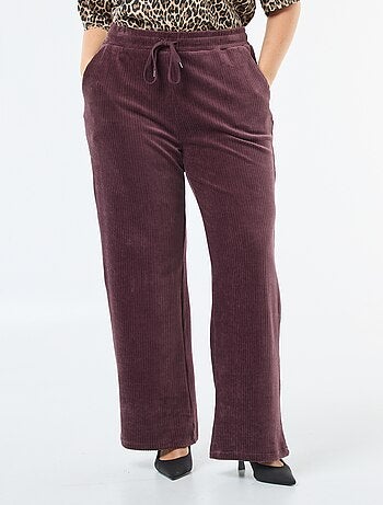 Pantaloni jogging in velluto a coste