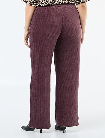 Pantaloni jogging in velluto a coste