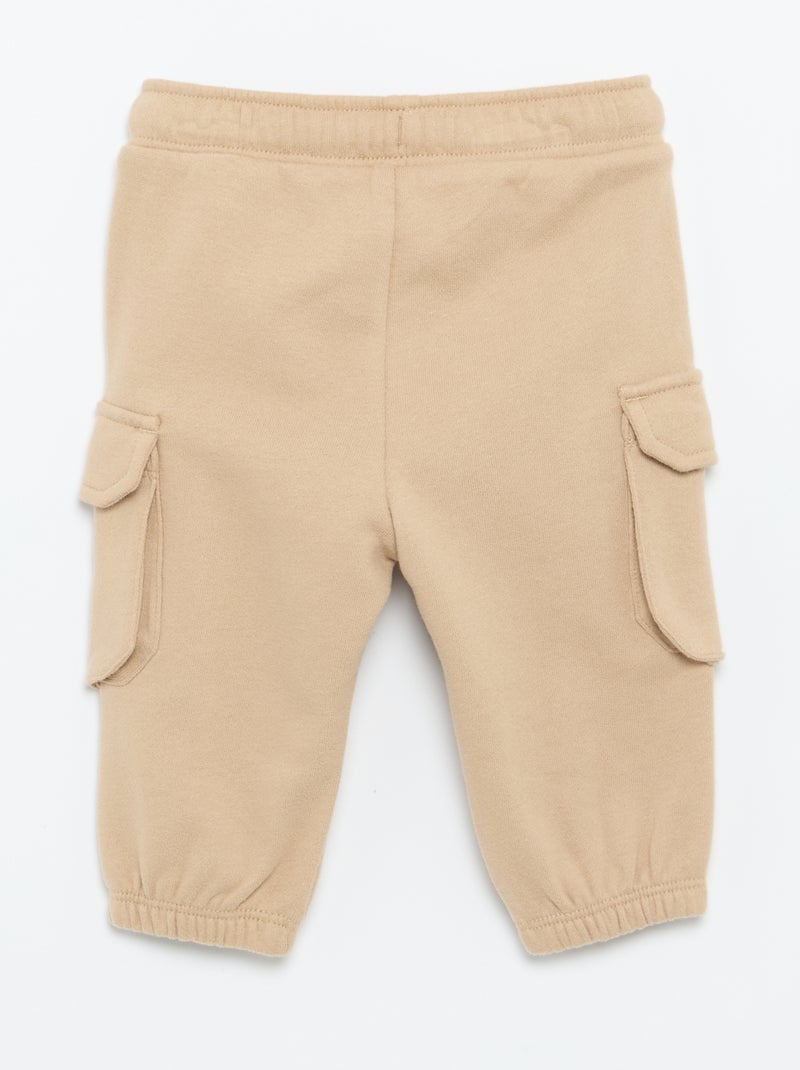 Pantaloni jogging multitasche Beige - Kiabi