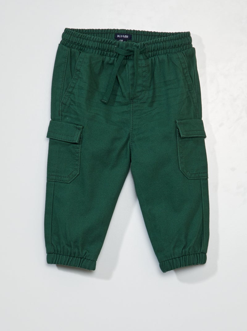 Pantaloni jogpant tinta unita Verde - Kiabi