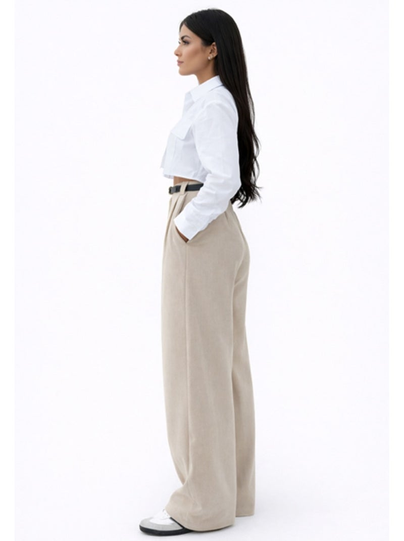 Pantaloni Kebello Beige - Kiabi