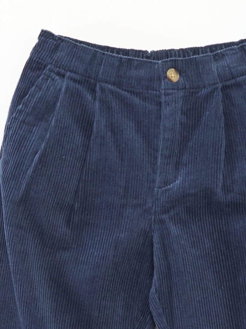 Pantaloni 'Kiabi & Catherine Painvin' in velluto di cotone tinta unita Blu - Kiabi