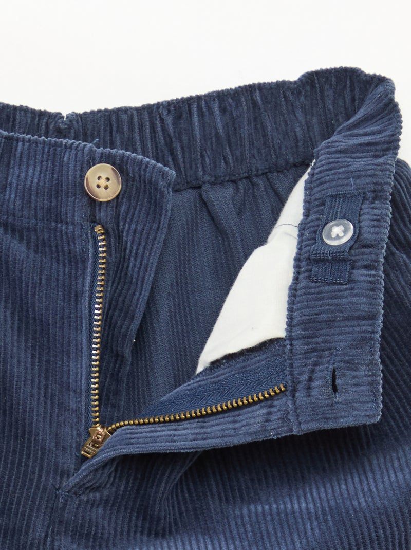 Pantaloni 'Kiabi & Catherine Painvin' in velluto di cotone tinta unita Blu - Kiabi