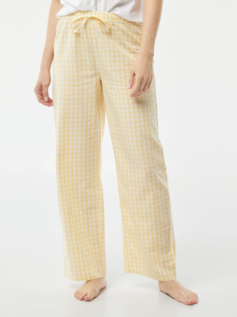 Pantaloni large pantaloni del pigiama - pigiama GIALLO - Kiabi