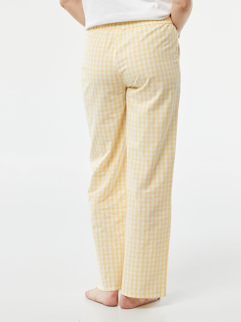 Pantaloni large pantaloni del pigiama - pigiama GIALLO - Kiabi