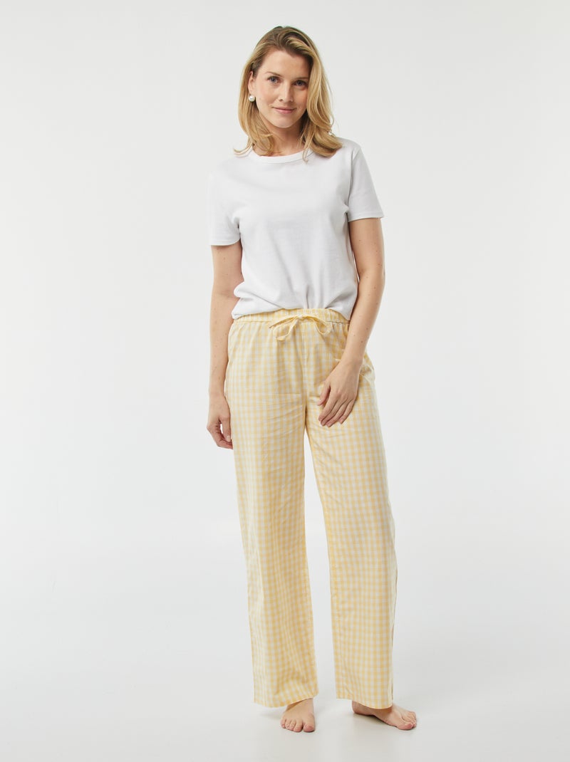 Pantaloni large pantaloni del pigiama - pigiama GIALLO - Kiabi
