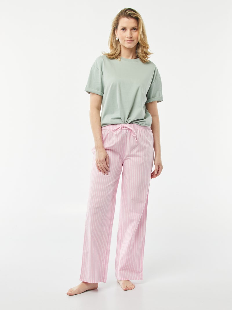 Pantaloni large pantaloni del pigiama - pigiama ROSA - Kiabi