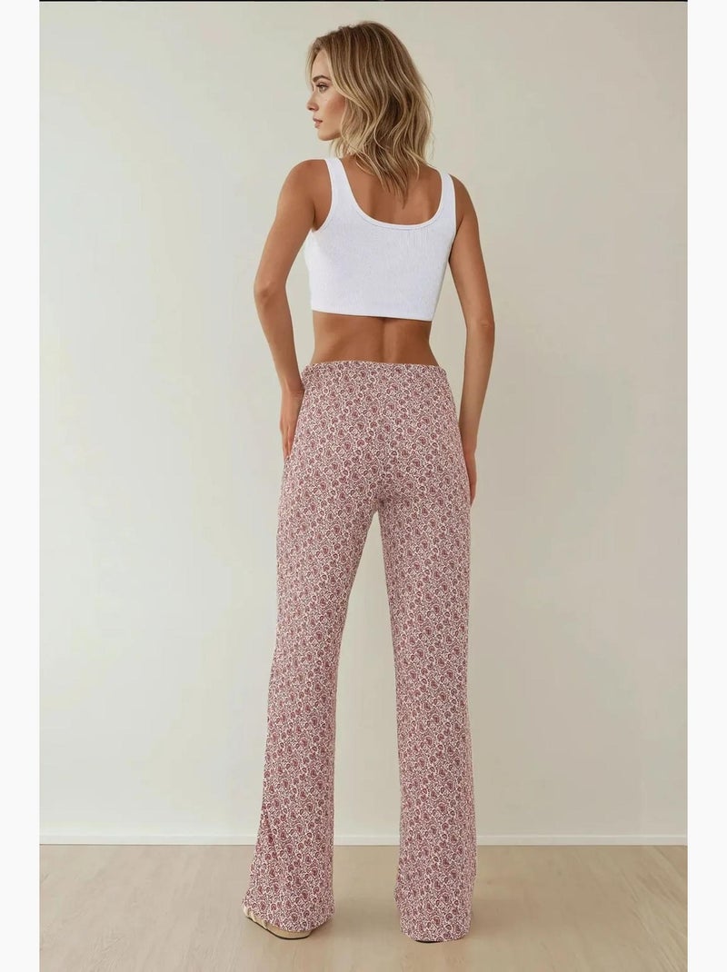 Pantaloni larghi a fantasia hiccup Rosa antico - Kiabi