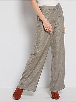 Pantaloni larghi a quadri - Kiabi