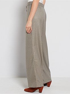 Pantaloni larghi a quadri - Kiabi