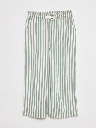 Pantaloni larghi a righe