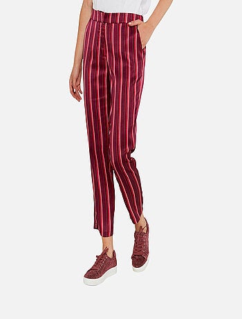 Pantaloni larghi a righe Kebello