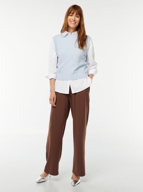Pantaloni larghi a vita alta - So Easy - Kiabi
