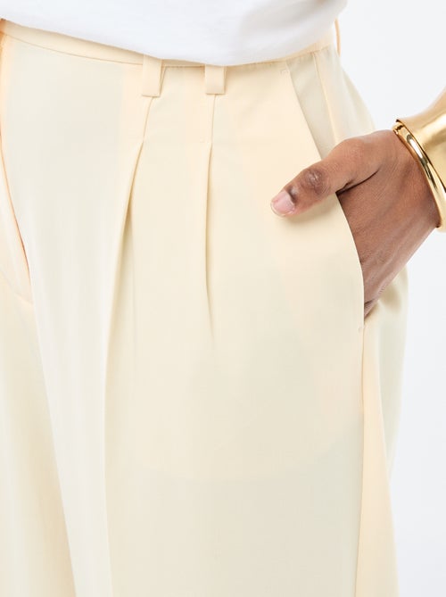 Pantaloni larghi a vita alta 5 tasche - Kiabi