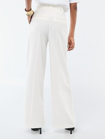 Pantaloni larghi a vita alta 5 tasche