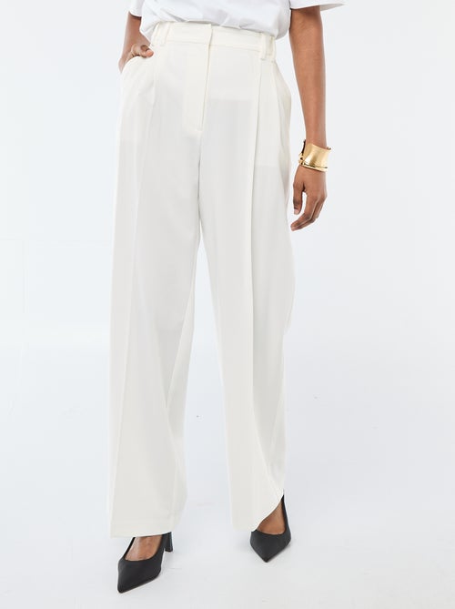 Pantaloni larghi a vita alta 5 tasche - Kiabi