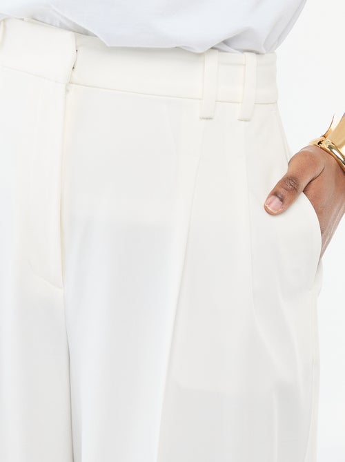 Pantaloni larghi a vita alta 5 tasche - Kiabi