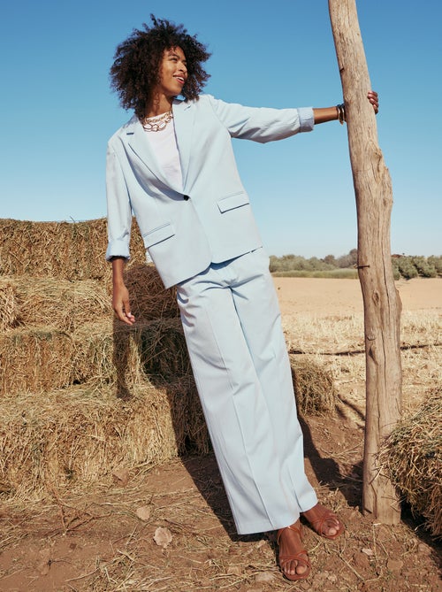 Pantaloni larghi a vita alta 5 tasche - Kiabi