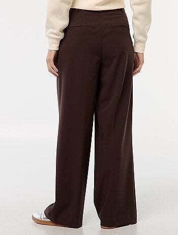 Pantaloni larghi a vita alta 5 tasche