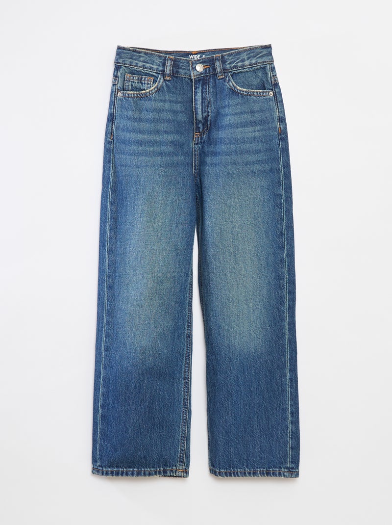 Pantaloni larghi a vita alta BLU - Kiabi