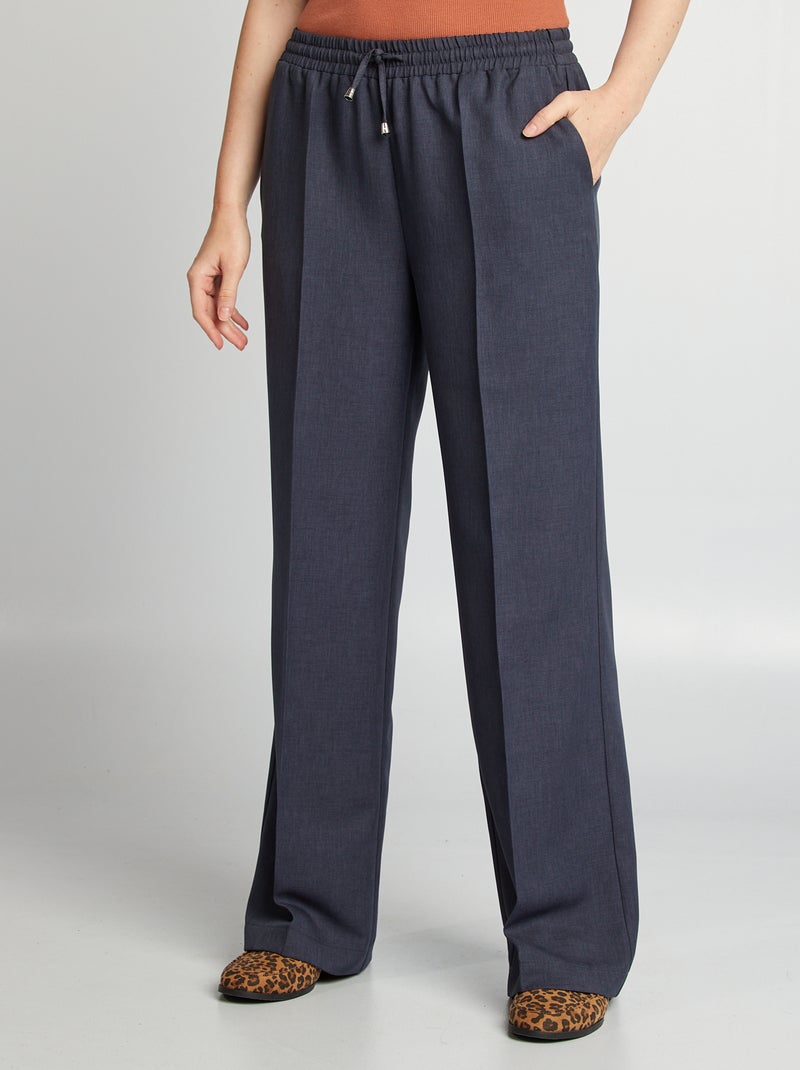 Pantaloni larghi chambray BLU - Kiabi