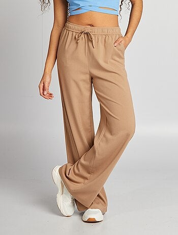 Saldi Pantaloni larghi da donna - beige - Kiabi