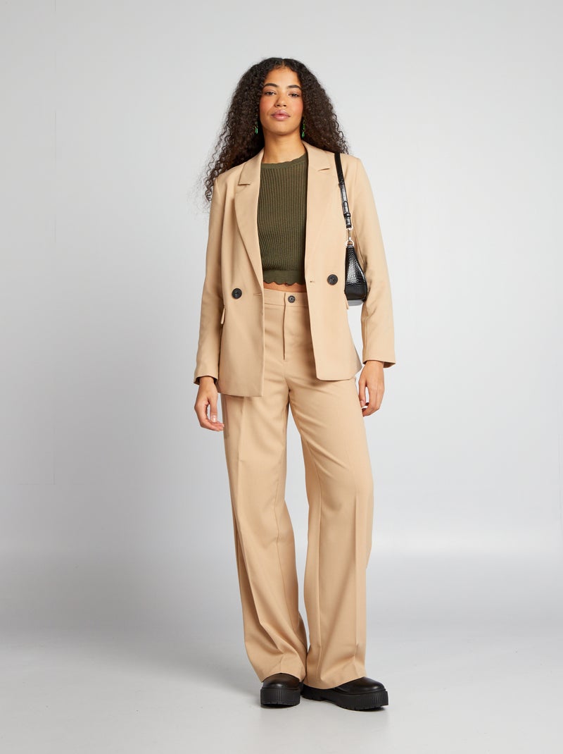 Pantaloni larghi classici BEIGE - Kiabi