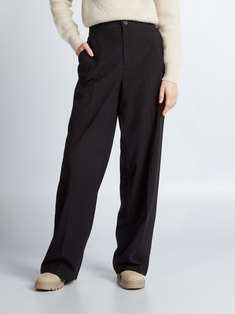 Pantaloni larghi classici nero - Kiabi