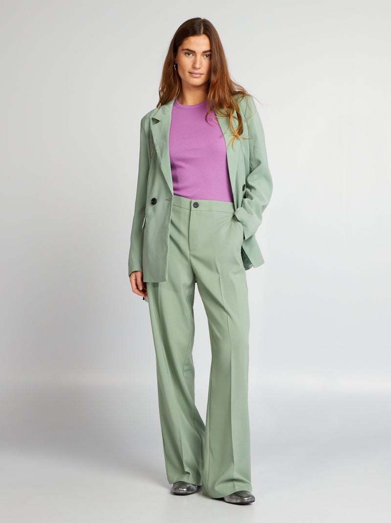 Pantaloni larghi classici VERDE - Kiabi