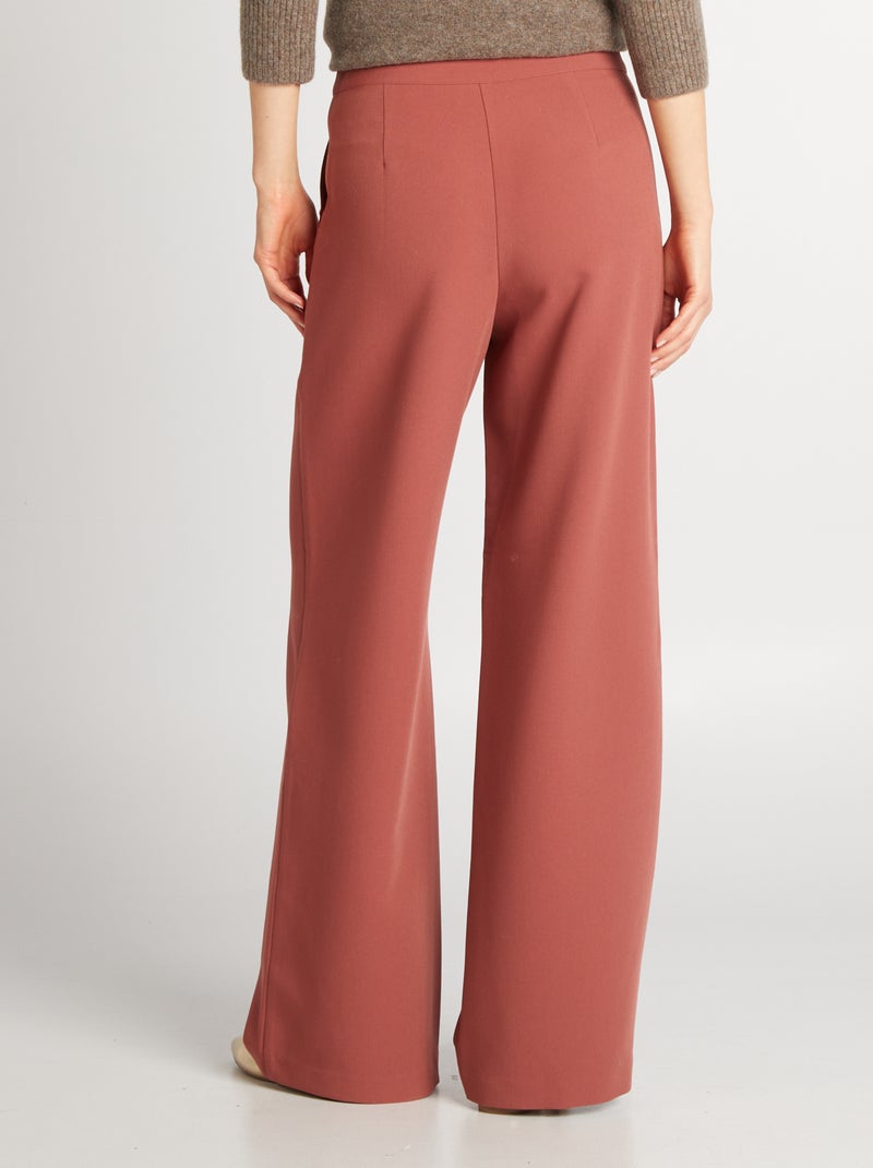 Pantaloni larghi con bottoni dorati ROSA - Kiabi