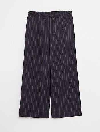 Pantaloni larghi con cintura elasticizzata e 2 tasche