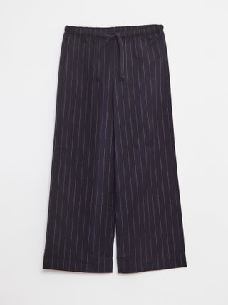Pantaloni larghi con cintura elasticizzata e 2 tasche