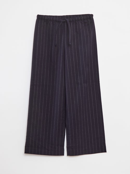 Pantaloni larghi con cintura elasticizzata e 2 tasche - Kiabi