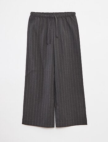 Pantaloni larghi con cintura elasticizzata e 2 tasche