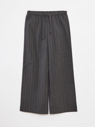 Pantaloni larghi con cintura elasticizzata e 2 tasche