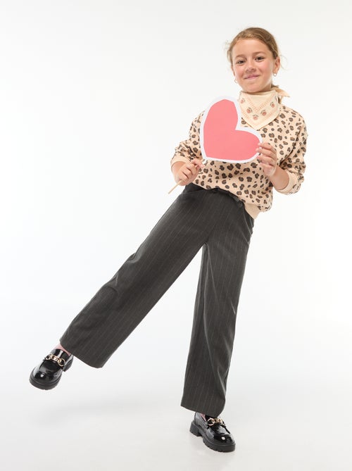 Pantaloni larghi con cintura elasticizzata e 2 tasche - Kiabi