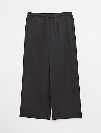 Pantaloni larghi con cintura elasticizzata e 2 tasche