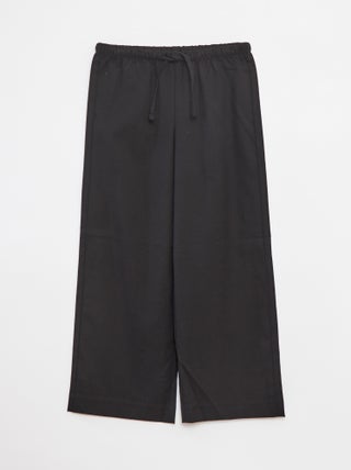 Pantaloni larghi con cintura elasticizzata e 2 tasche