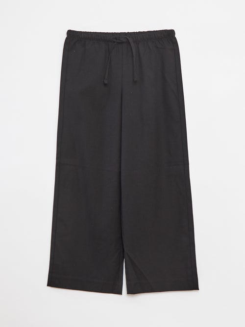 Pantaloni larghi con cintura elasticizzata e 2 tasche - Kiabi