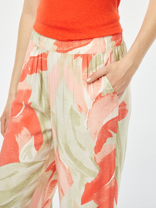 Pantaloni larghi con motivo - Kiabi