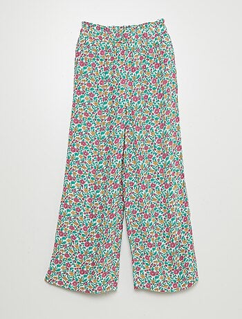 Pantaloni larghi con motivo