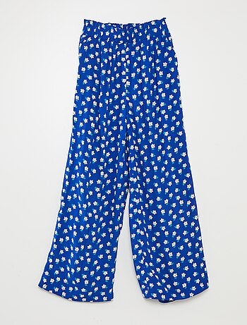 Pantaloni larghi con motivo