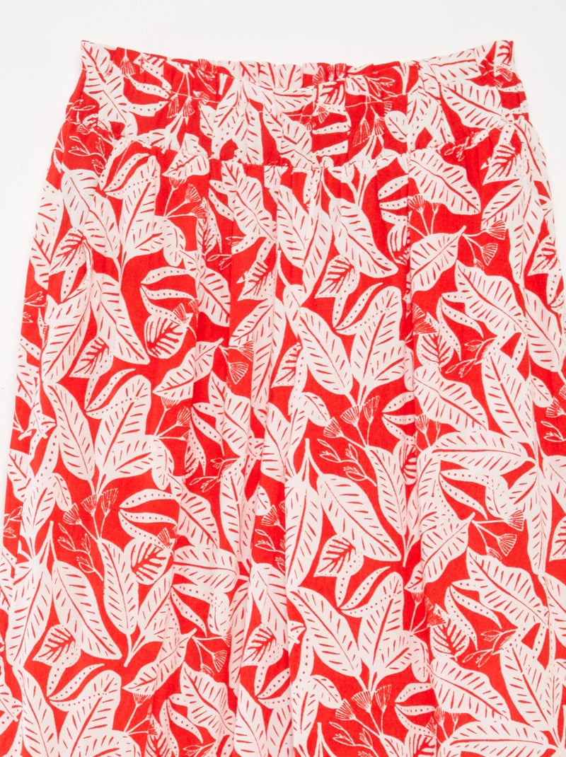 Pantaloni larghi con motivo ROSSO - Kiabi