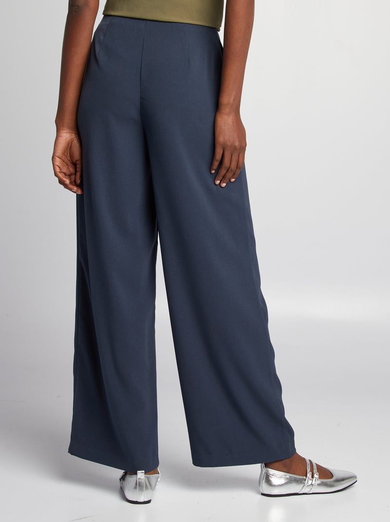 Pantaloni larghi con pinces BLU - Kiabi