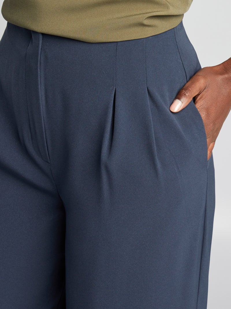 Pantaloni larghi con pinces BLU - Kiabi