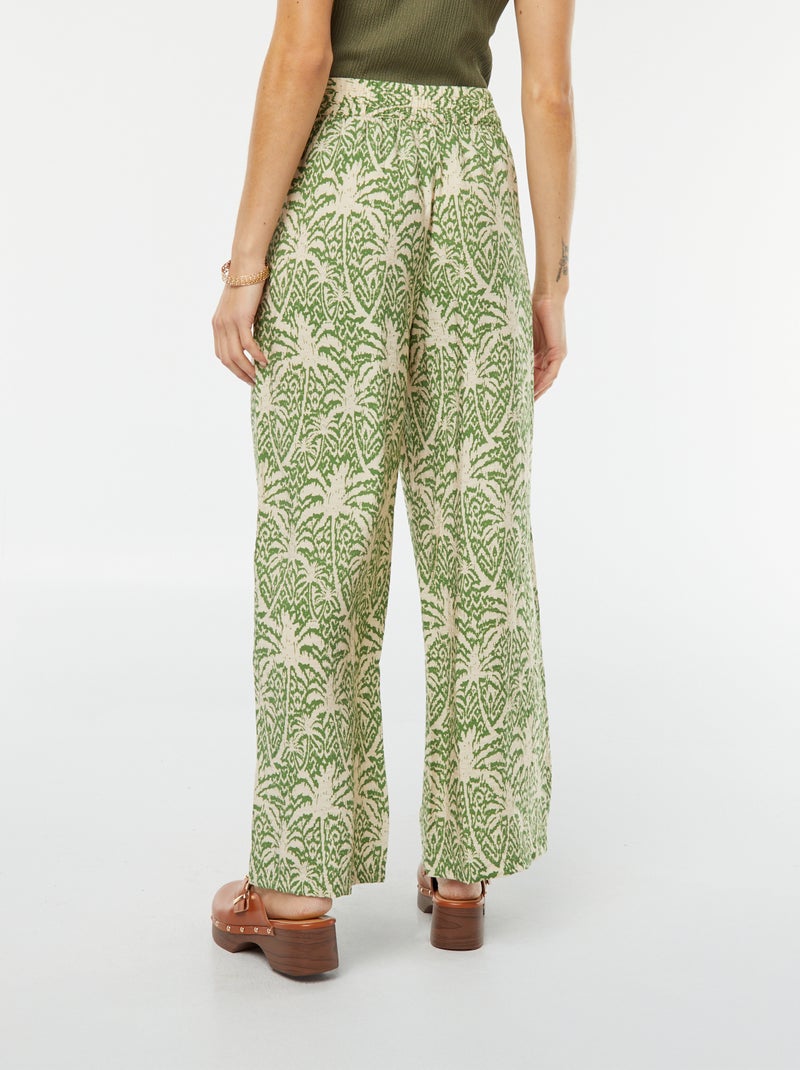 Pantaloni larghi con stampa 'JDY' VERDE - Kiabi